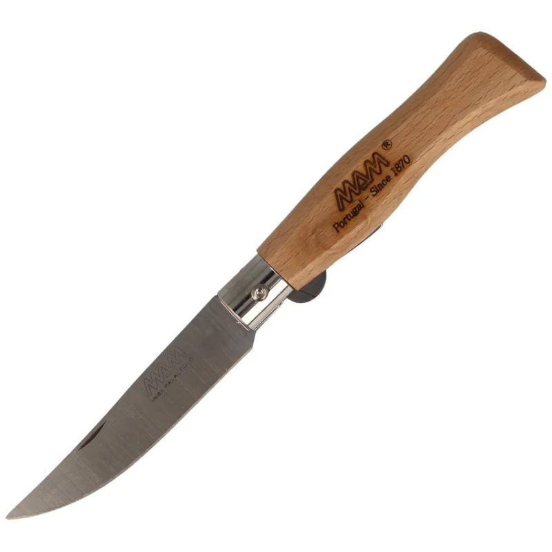 Oferta limitowana MAM Douro Blade Lock Knife Light Beech Wood, Inox HW, Satin 420 (2006-LW)