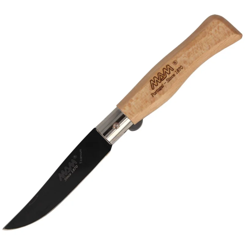 Nowy MAM Black Titanium, Beech Wood 90mm Knife (2109)