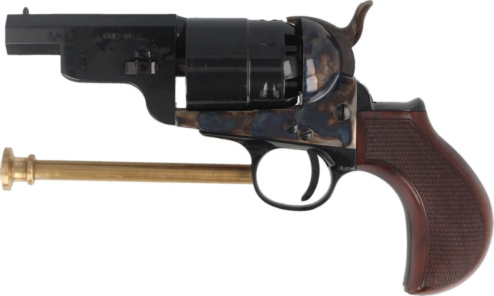 Pietta 1851 Colt Navy Yank Steel Snubnose .44 Revolver (YAS44MTLC) Dostępne od ręki