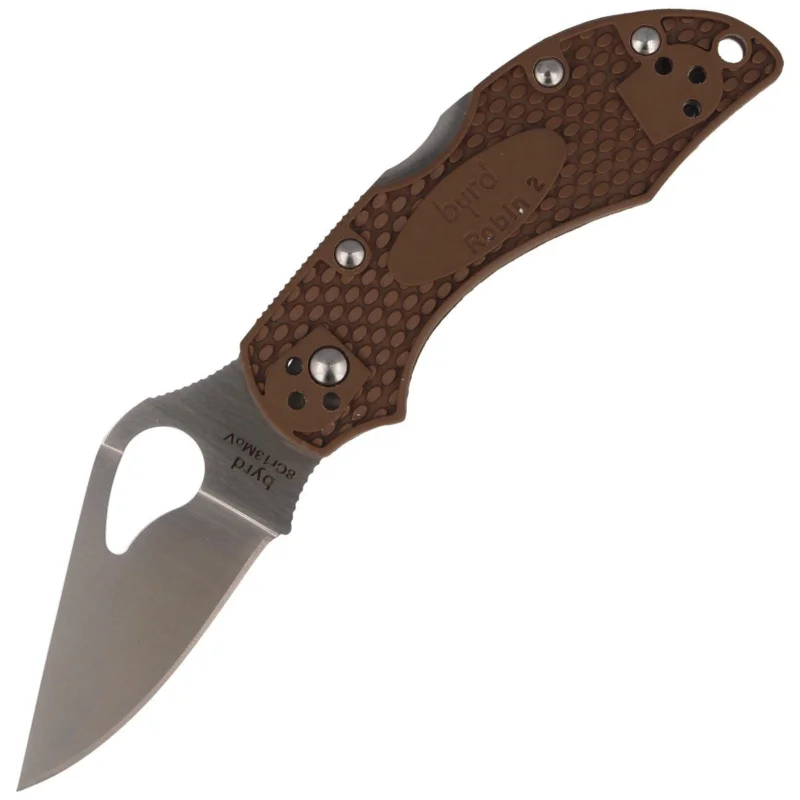 Spyderco Byrd Robin 2 FRN Brown PlainEdge (BY10PBN2) Bestseller
