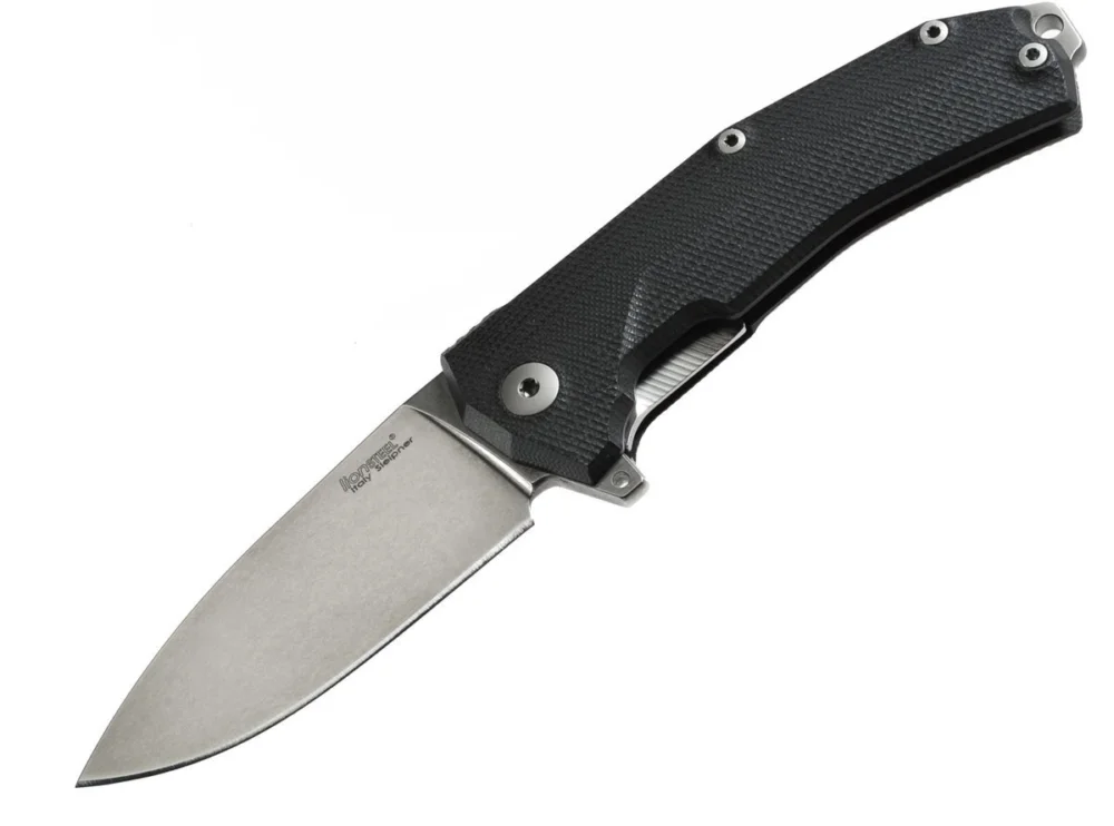 Popularny LionSteel KUR Black G10, Stonewashed Sleipner by Molletta (KUR BK)