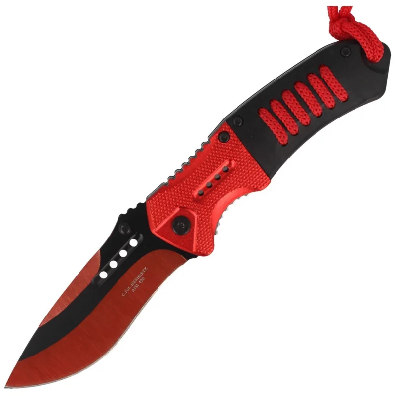 Wysoka jakość Nóż składany Herbertz CJH Hit Red Drop Point 90mm (10000362 - 585012)
