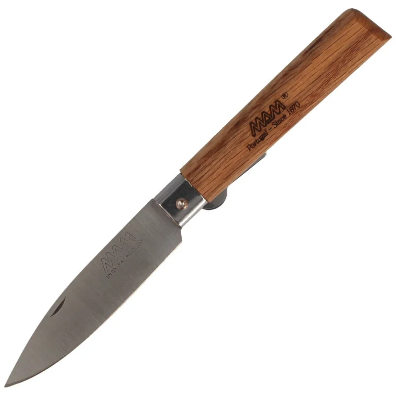 MAM Operario Pocket Knife with Blade Lock, Medium Dark Beech Wood Popularny