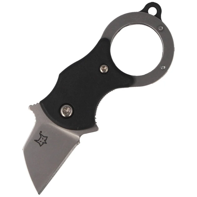Ostatnia szansa FOX Mini-TA Folding Knife FRN Black, Bead Blasted Blade (FX-536)