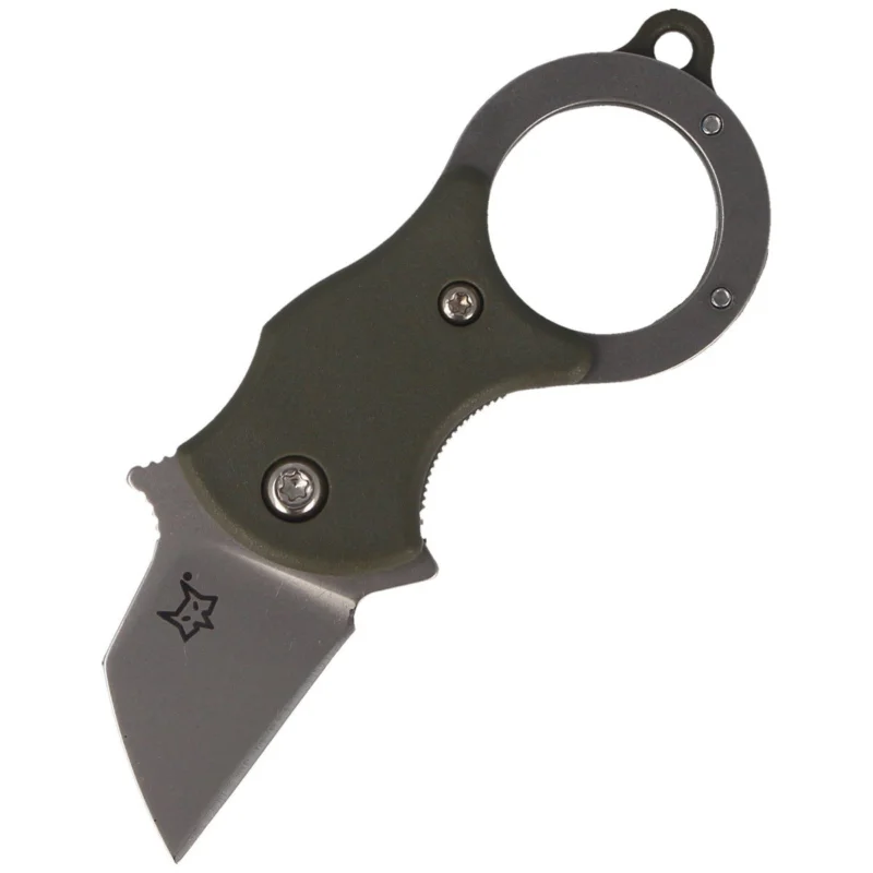 Do wyczerpania zapasów FOX Mini-TA Folding Knife FRN OD Green, Bead Blasted Blade (FX-536 Od)