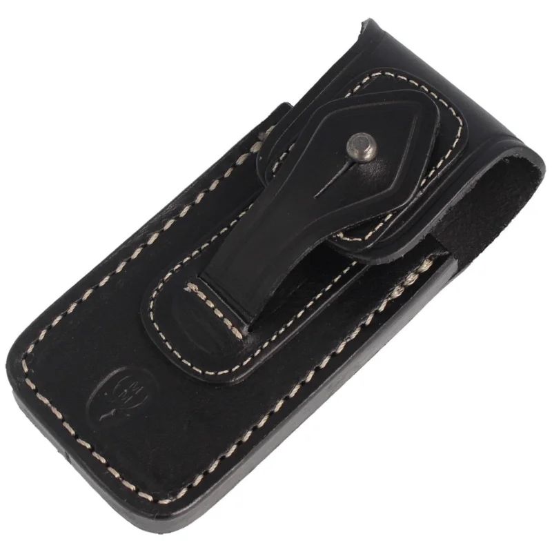 Popularny Muela Black Leather Sheath for Folding Knife 130x60mm (F/NAVALIA-NEG)