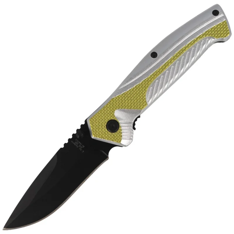 Ograniczona ilość Nóż składany Herbertz Solingen Hit Green / Silver Aluminium, Black Blade (566311)