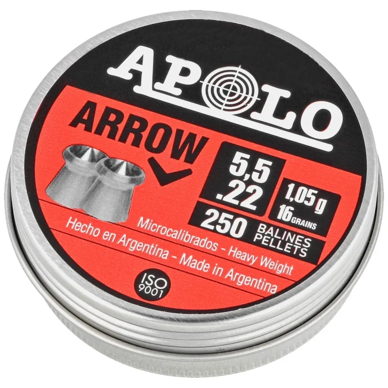 Wyprzedaż Śrut Apolo Arrow 5.5 mm, 250 szt. 1.05g/16.0gr (19941)