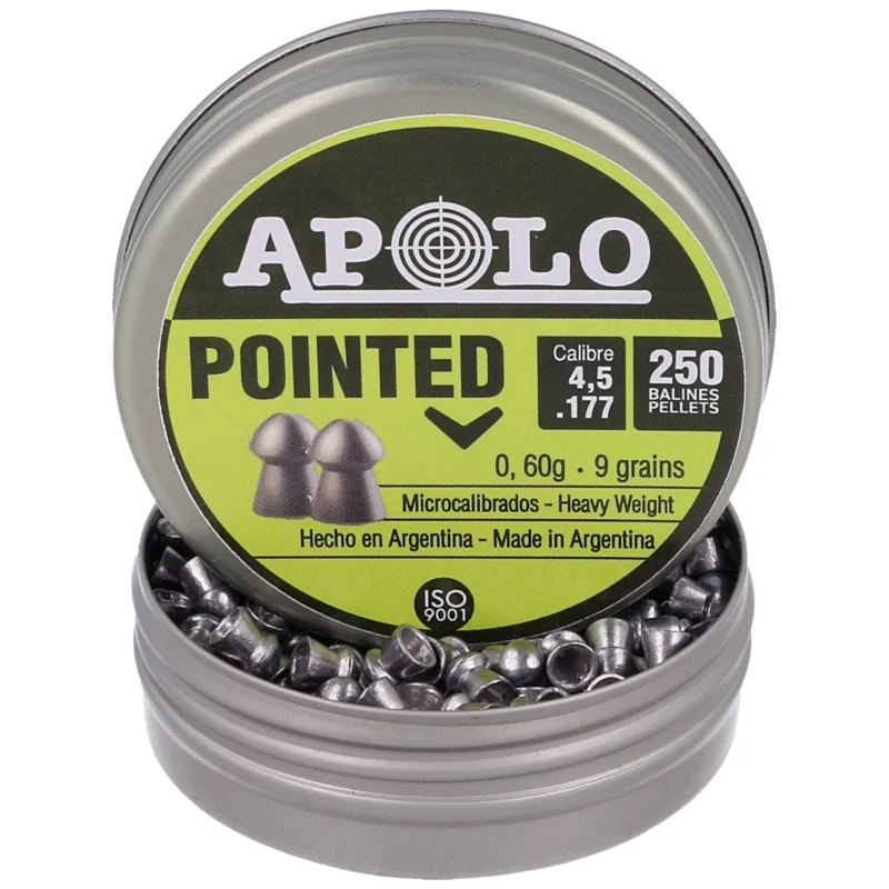 Oferta Apolo Pointed AirGun Pellets .177 / 4.52 mm, 250 pcs 0.60g/9.0gr (19102-2)