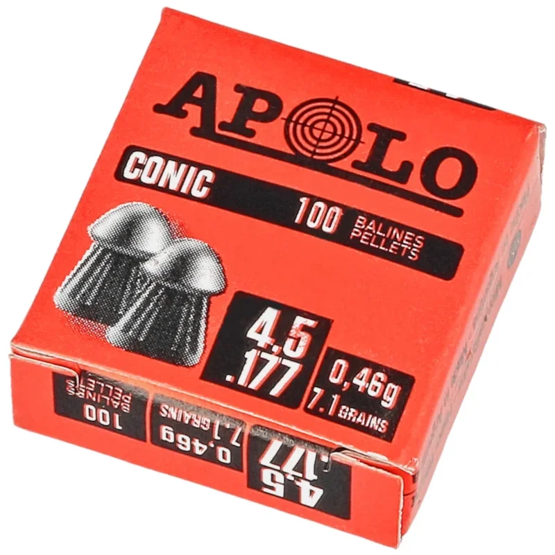 Śrut Apolo Conic 4.5 mm, 100 szt. 0.46g/7.1gr (10001) Szybka dostawa