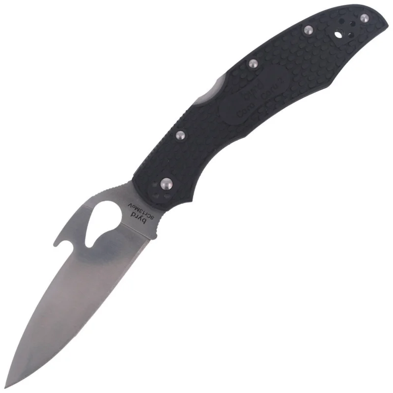 Nóż składany Spyderco Byrd Cara Cara 2 FRN Emerson Opener, Plain (BY03PBK2W) Łatwy zwrot