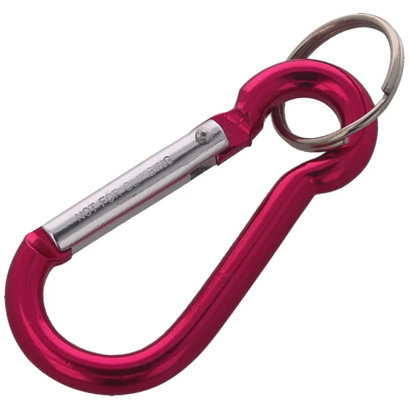 FOX 7 Aluminium Spring Clip Hook Carabiner, Purple Wysoka jakość