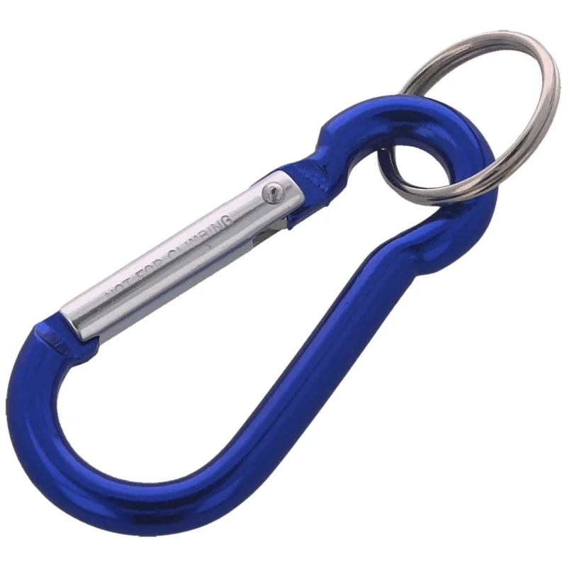 Łatwy zwrot FOX 7 Aluminium Spring Clip Hook Carabiner, Blue