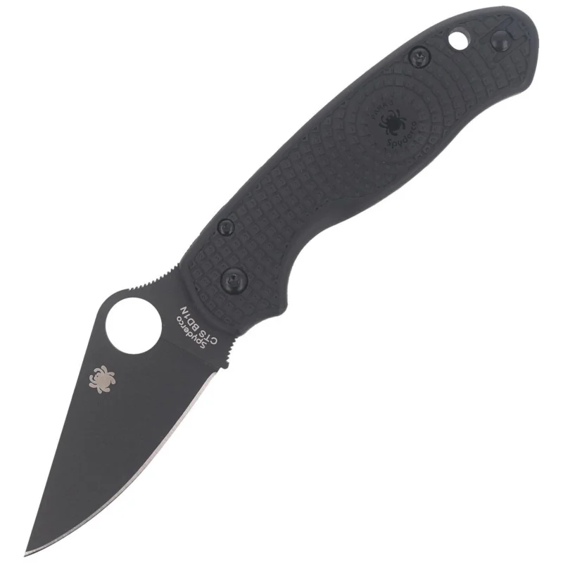Wyjątkowa oferta Spyderco Para 3 Knife Black FRN, Black DLC CTS BD1N (C223PBBK)