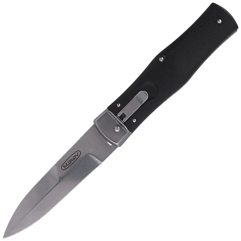 Niska cena Nóż sprężynowy Mikov Predator Black ABS, Stonewashed N690 (241-BH-1/STKP)
