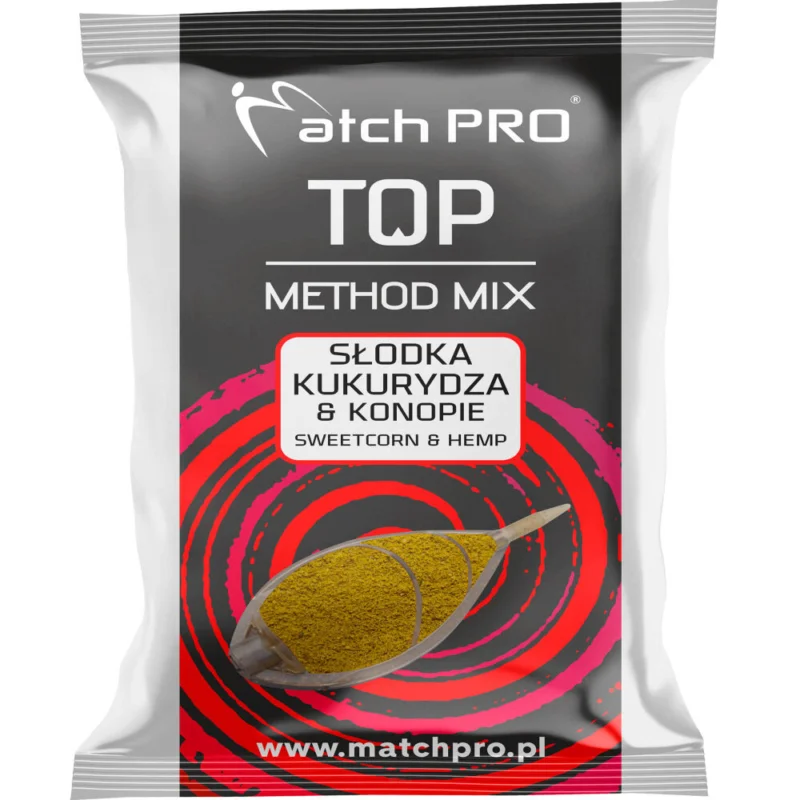 Okazja Zanęta MatchPro Methodmix Słodka Kukurydza & Konopie 700g