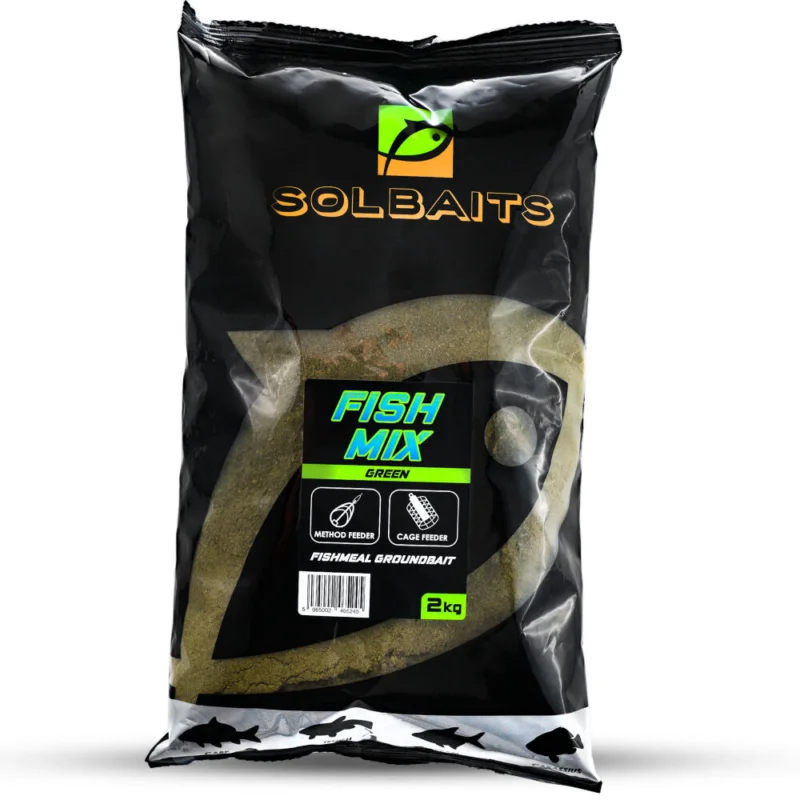 Do wyczerpania zapasów Zanęta Solbaits Fish Mix Green 2kg