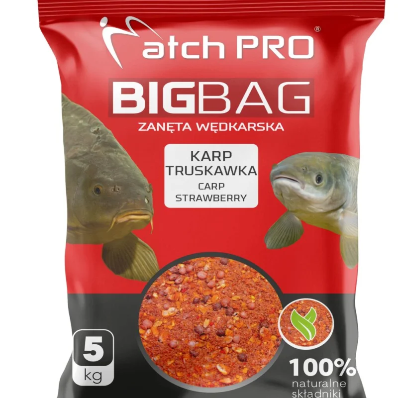 Darmowy zwrot Zanęta MatchPro Big Bag Karp Truskawka 5kg