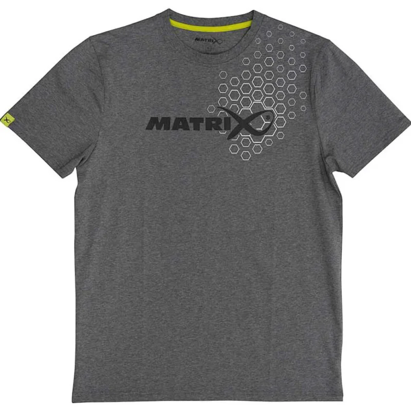 Koszulka Matrix Hex Print T-Shirt Grey - S Wysoka jakość