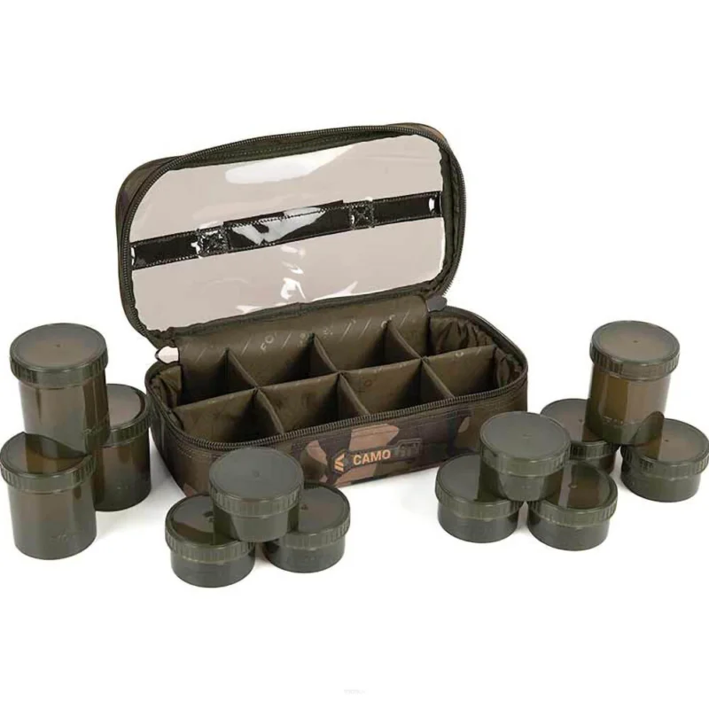 Do wyczerpania zapasów Pokrowiec Z Pojemnikami Fox Camolite 12 Pot Hookbait case