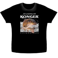 Koszulka Konger karp - czarny, rozm.XL Zniżka