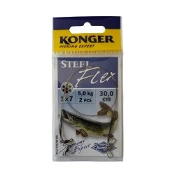 Kup teraz Przypon Konger Steelflex 5kg/30cm (2szt)