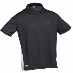 Koszulka polo Daiwa D-Vec kolor: czarny/biały, rozm.XXL Wybór klientów