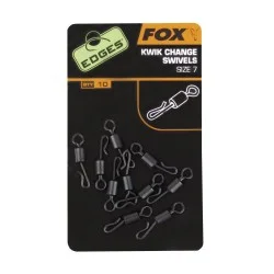 Krętlik z szybkozłączką Fox Kwik Change, Rozm.7 (10szt.) Bezpieczna płatność