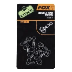 Krętlik Fox Double Ring, Rozm.7 (8szt.) Popularny