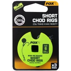 Przypon Fox Chod Rigs Short 25lb nr6 5cm (3szt.) Ostatnie sztuki