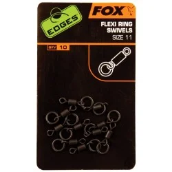 Łatwy zwrot Krętliki Fox Edges Flexi Ring Swivels, rozm.11 (10szt.)
