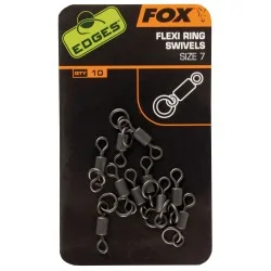 Taniej Krętliki Fox Edges Flexi Ring Swivels, rozm.7 (10szt.)
