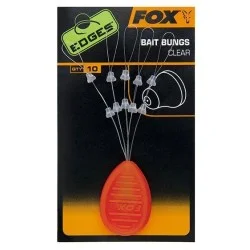 Nie przegap Stopery Fox Edges Bait Bungs Clear (10szt.)