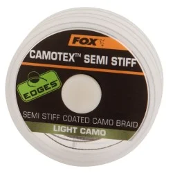 Ograniczona ilość Plecionka przyponowa Fox Edges Camotex Semi Stiff 15lb/20m zielona