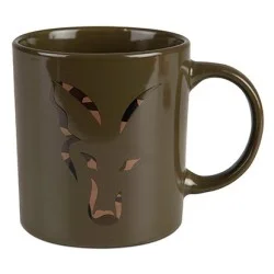 Kubek Fox Green and Camo Head Ceramic Rabat