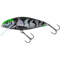 Wobler Salmo Perch Floating, Holo Dark Green Head Tani