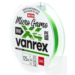 Plecionka Lucky John Braided Line Vanrex Micro Game x4 Braid 125m, Fluo Green Oferta