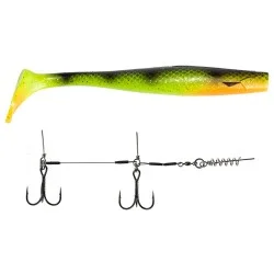 Przynęta gumowa + dozbrojka Lucky John Kubira Swim Shad Set 23cm, kolor: PG41 Cena promocyjna