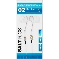 Wysoka jakość Przypon Spro Saltwater Salt Rig 02 Easy Flasher Metalic 70cm