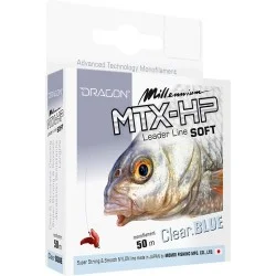Rabat Żyłka przyponowa Dragon Millenium MTX-HP Leader Line Soft 50m, Clear Blue