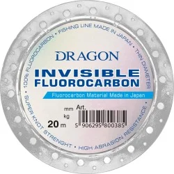 Żyłka przyponowa Dragon Invisible Fluorocarbon 20m, Clear Wybór klientów