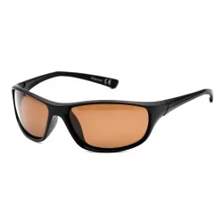Okazja Okulary Korda Sunglasses Polarised Wraps Matt Black/ Brown