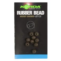 Koraliki gumowe Korda Rubber Beads - Brown (25szt.) Wysoka jakość