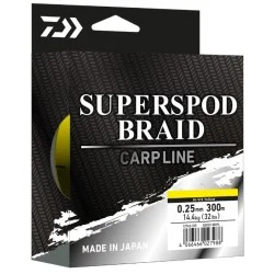 Plecionka Daiwa Superspod Braid 0,25mm/300m, Hi-Vis Yellow Dodaj do koszyka