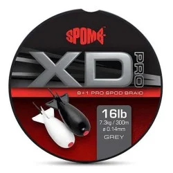 Ostatnie sztuki Plecionka Spomb XD Pro Braid 8+1 0,14mm/300m, Grey
