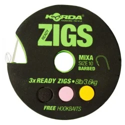 Przypon Korda Ready Zigs Barbed rozm.10/3,6kg (3szt.) Do wyczerpania zapasów