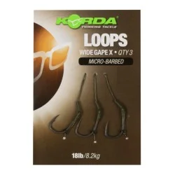 Przypon Korda Loops Rig DF Wide Gape X 18lb (3szt.) Oferta