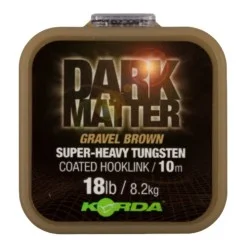 Plecionka przyponowa Korda Dark Matter Tungsten Coated Braid 10m, Gravel Brown Bestseller