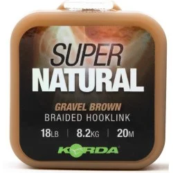 Bestseller Plecionka przyponowa Korda Super Natural 20m, Gravel Brown