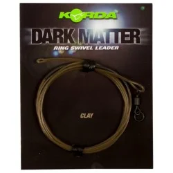 Tylko dziś Przypon Korda Dark Matter Ring Swivel Leader 100cm/13,6kg, Clay